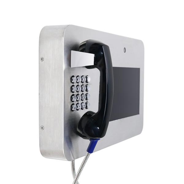 10,1 de” telefones video da visitação 1280*800 IPS SUS316