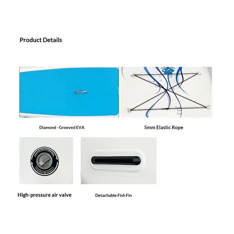 sup Cross-border Ready-to-Ship PVC Inflatable SUP Paddleboard-Portable Stand-Up Paddleboard for Water Yoga Paddling