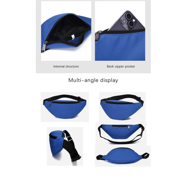 Unisex Waist Bag Fashion Waterproof Chest Handbag Pocket Bag