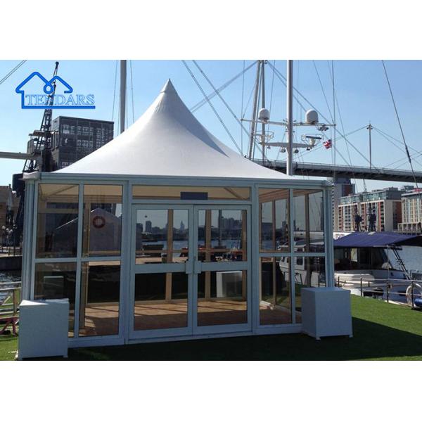 Outdoor Waterproof/Fireproof/UV Proof Canopy Gazebo Tent Event Blackout Aluminum White Pagoda Tents