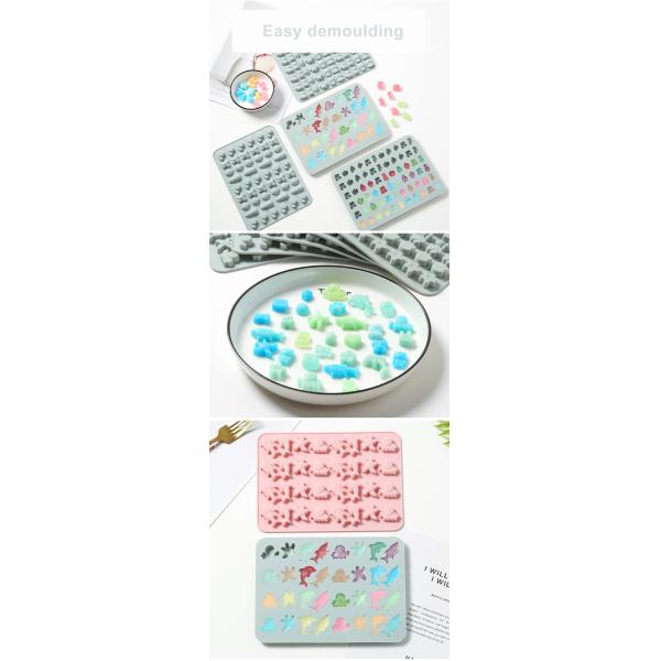 Odorless Non Stick Mini Animal Shape Silicone Baking Moulds