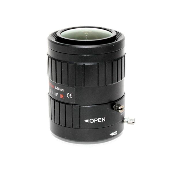 C Mount Wide Angle Cctv Lens 4-18mm 3.0 MP 1/1.8 Inch For IMX185 1080P Box