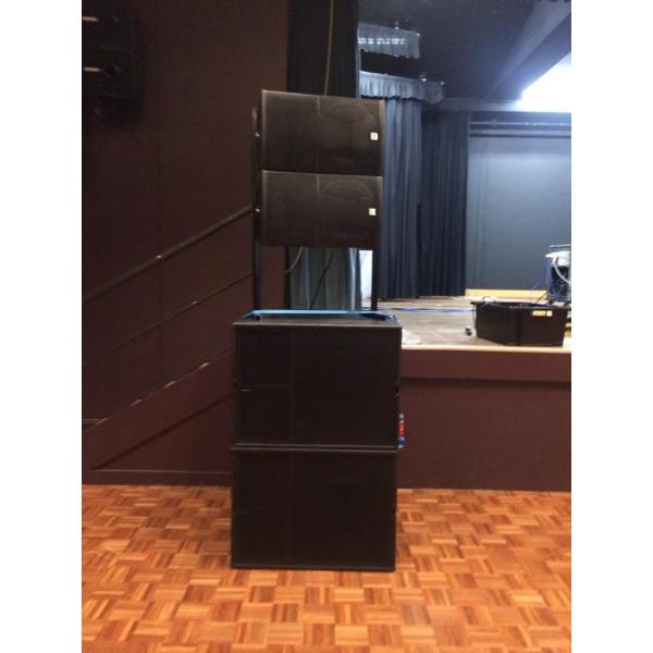 Conference Line Array Speakers Sound System , Dj Equipment Set Background Music System
