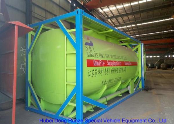 Fluoboric Acid Transport Tank Container 20FT , ISO Bulk Container For Shipping