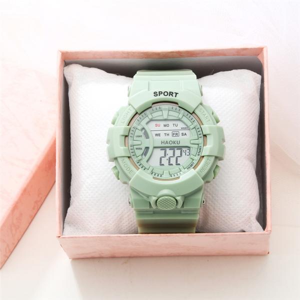 25.5cm Silicone Led Digital Sports Electronic Wristwatch OEM Available