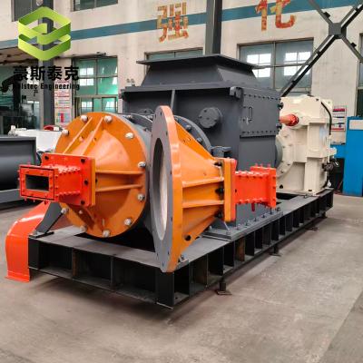 Brick Factory Machine Double Stage Vacuum Extruder Make The Raw Materials Into Mud Strips Supporting Brick Manufacturing Lines