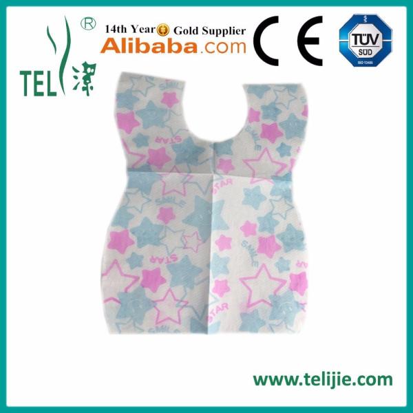 CE 24.5*34.5cm Disposable Paper Bibs For Kindergarten