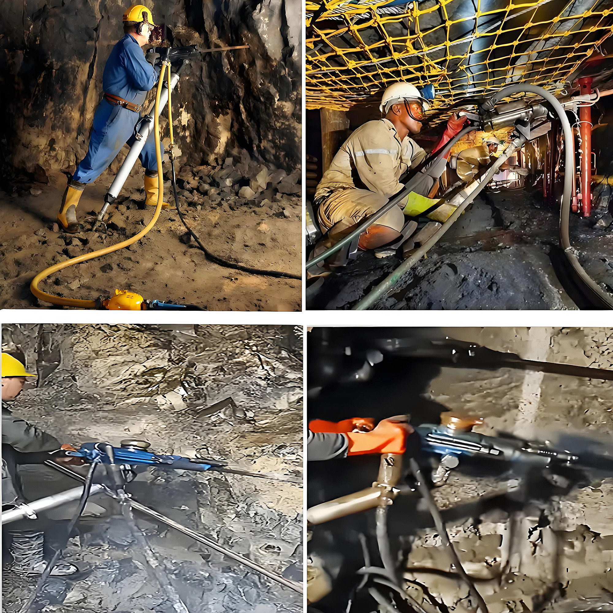 Hand Held Rock Drilling Machine Quarrying Roadworks Breaker Hammer Pneumatic Rock Drilling Rig
