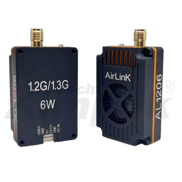Kimpok AL1306 1.2G/1.3GHz 6W FPV Video Transmitter High Power Wireless Module with Adjustable Output Power and Wide Frequency Coverage for Long Range