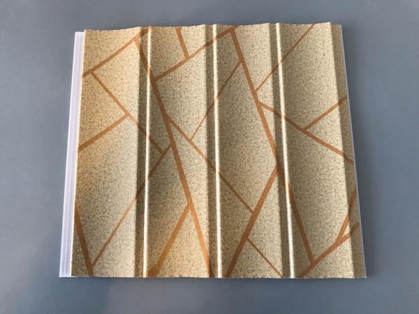 Easy Maintenance Laminated Pvc Wall Panels For Drawing Room 25cm*7mm