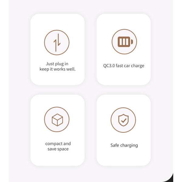 Высокий выход 2.4A KX61 USB 10W Amp приводит заряжатели в действие быстрого автомобиля