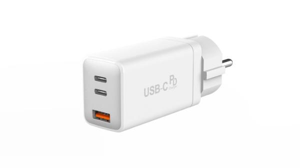 2025 LX ブランド 65W トリプルポート USB 急速充電器 2 USB C 1 USB A 急速充電アダプター 壁充電器