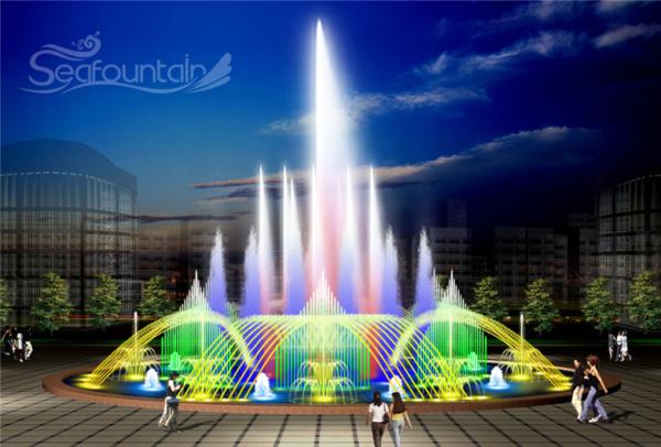 RGB Underwater Light Musical Water Fountain musical signal control