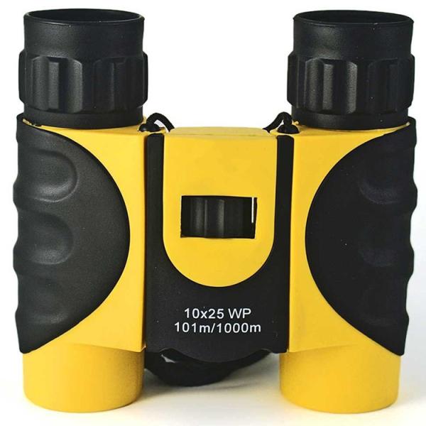 10X25 Waterproof Roof Prism Binoculars BAK4 For Hiking Sighting Aluminum Body