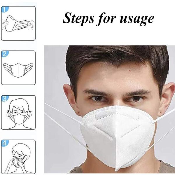 Anti Virus N95 Medical Mask N95 Anti Pollution Mask Adjustable Nose Bridge