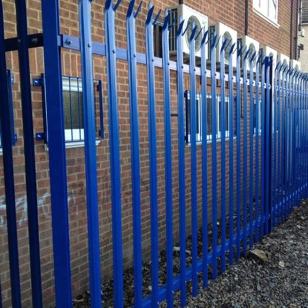 2.1m D Section Steel Palisade Gates Galvanized / Powder Coated Surface Treatment