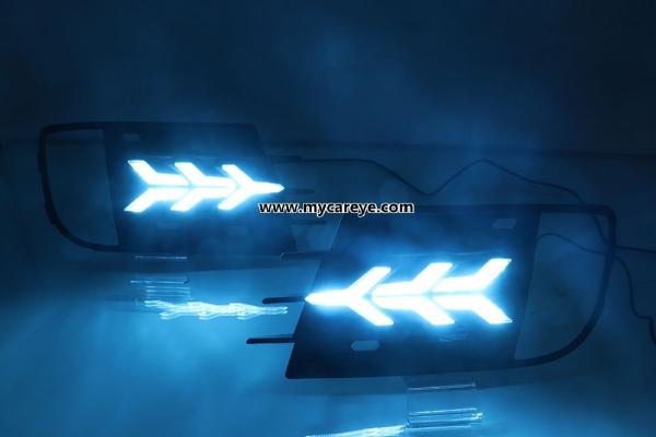 VW Tiguan Volkswagen DRL LED Daytime driving turn signal Fog Lights