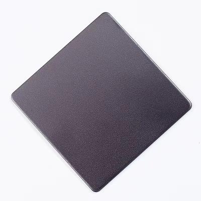 201 Rectangular Colored Stainless Steel Sheet Plate Sandblasted Titanium