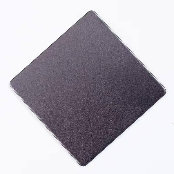 201 Rectangular Colored Stainless Steel Sheet Plate Sandblasted Titanium