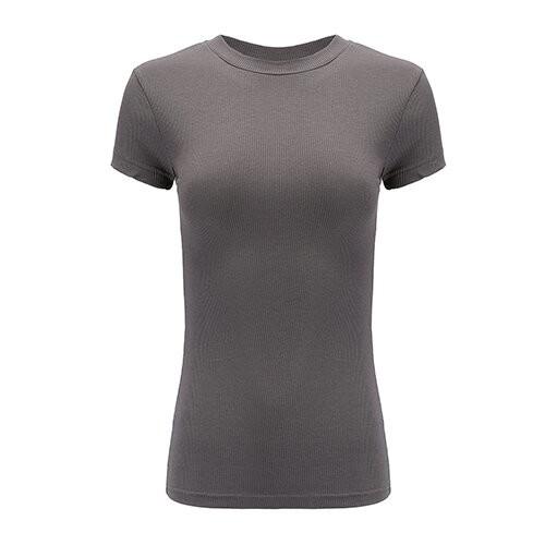 OEM maufactory T Bags Short Sleeve Big Breast Girl Sexy Repair Shirt European American Kardashian