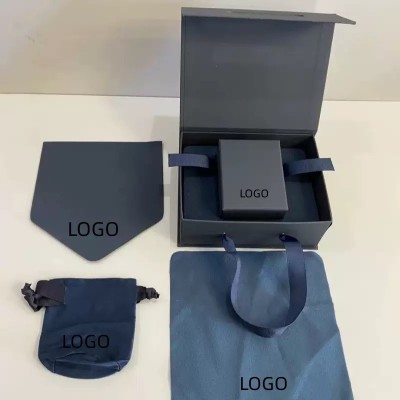 Custom Logo Printed Biodegradable Matte Lamination Jewelry Box for Earring