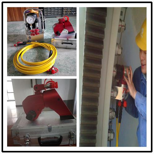 Industrial Square Drive Hydraulic Torque Wrench , Bolt Loosening And Tightening Tools