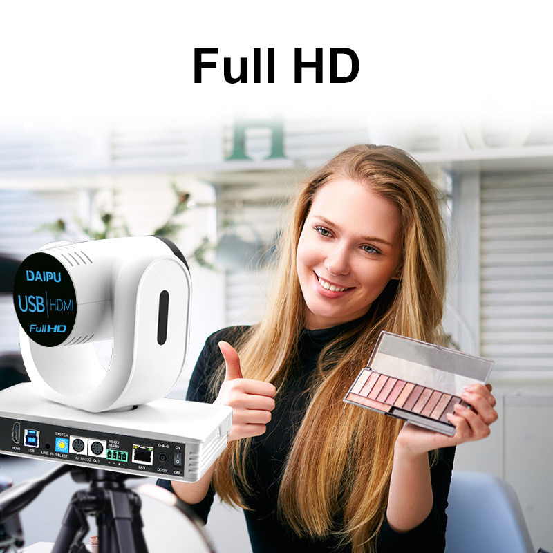 Live Streaming System DAIPU PTC-Q10 Camera with 1080P Resolution and 12X Optical Zoom