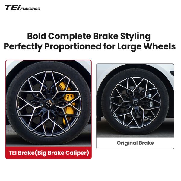 TEI BBK SR10 Carbon Ceramic Brake Rotor 10 Piston Big Brake Caliper Kit for BMW E53 E70 F15 G05 E71 F16 G06 G07 X5 X6 X7