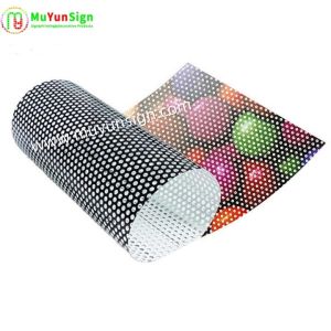 Car One Way Vision Film Super Viscosity Self Adhesive Vinyl For Vehicle Graphics 