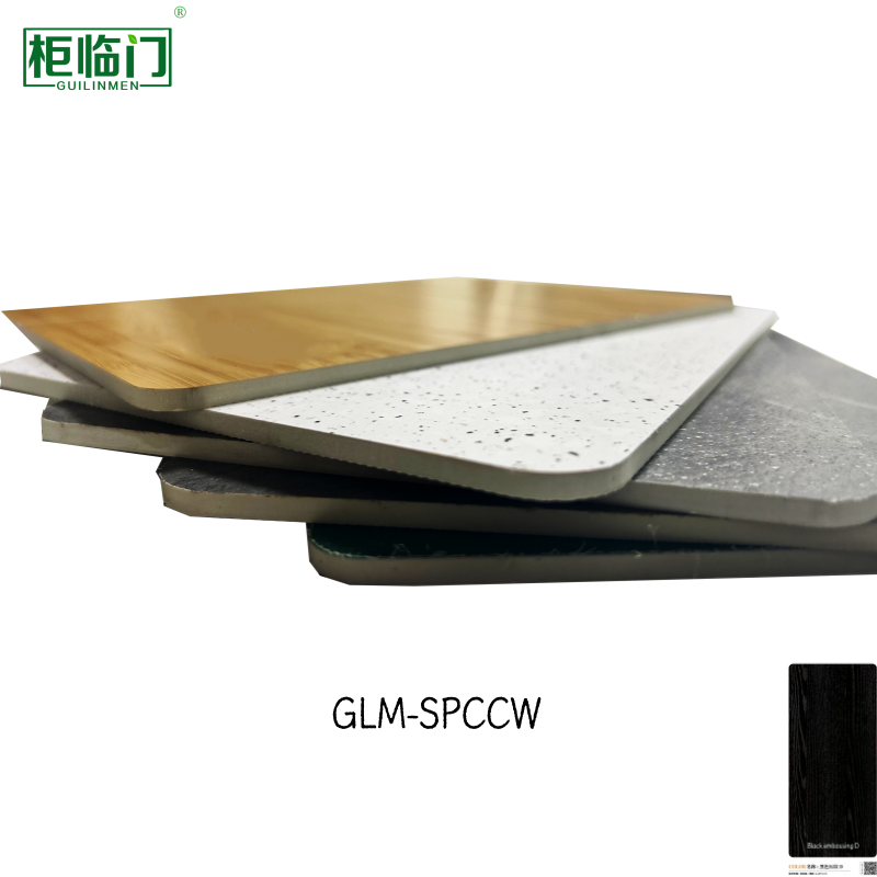 Impact Scratch Resistance SPC Crystal Wall Panel Waterproof 600x2440mm 1200x2440mm