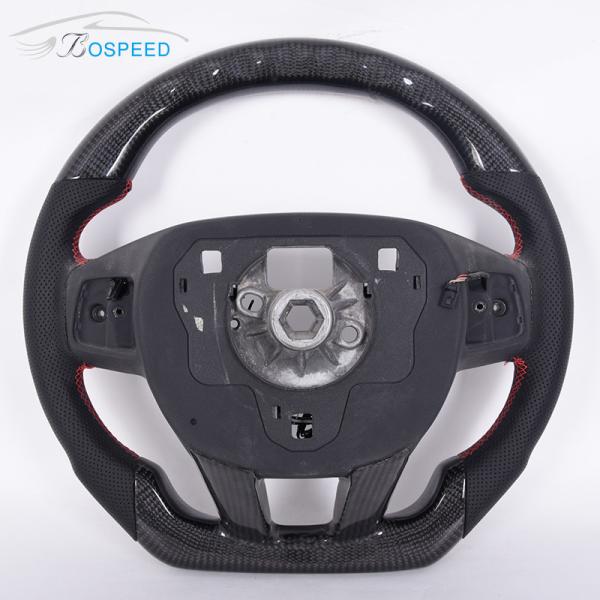 2022 Custom LED Land Rover Defender Steering Wheel Carbon Fiber Black Leather