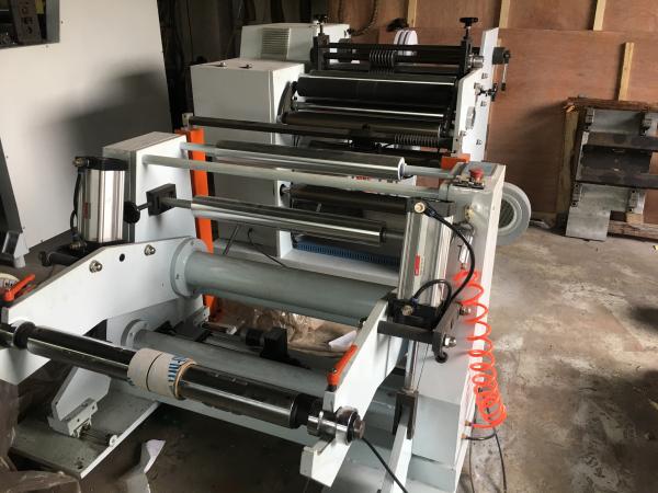 Ruiting Paper Slitting Rewinding Machine , Plastic Film Slitting Machine 1000mm