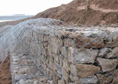 3mx1mx1m Galfan Gabion Wire Mesh  60x80mm For Flood Coastal Defense Projects