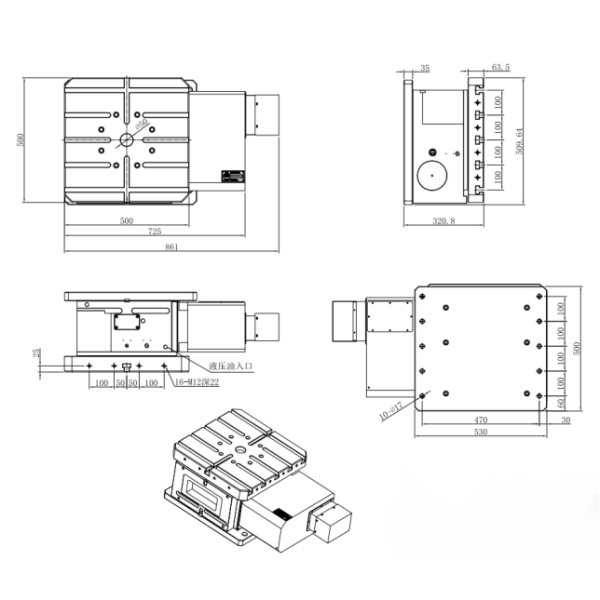 Free Stop Heavy Duty Programmable Rotary Table Horizontal With Cam Roller Structure
