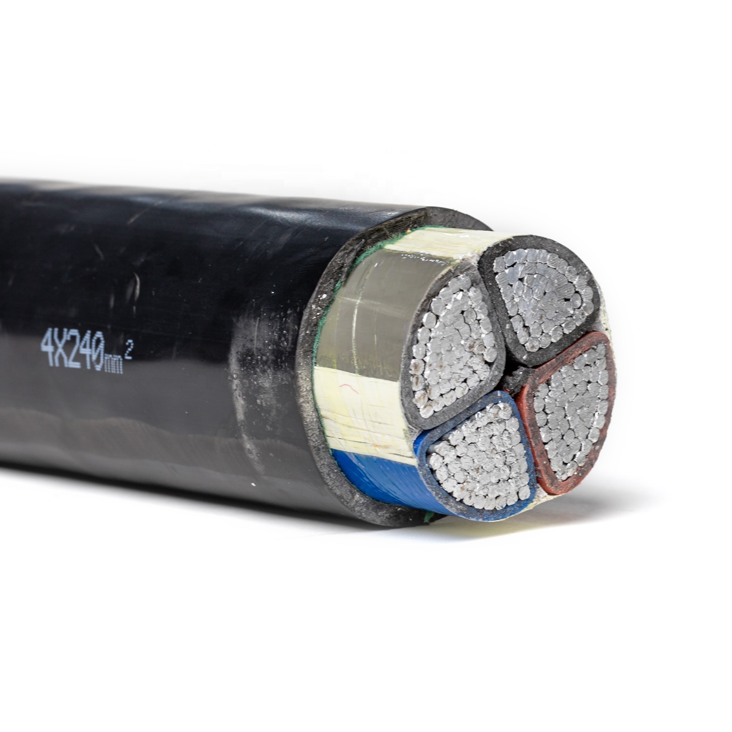 ZA-VLV ZC-VLV ZC-YJLV 4x240 4 Core XLPE Insulated Aluminum Cable 240mm 150 Mm2 Supplier From China