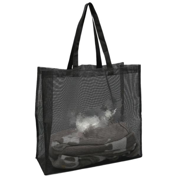 Light Weight Reusable Nylon Mesh Tote Shopping Bags With Large Size