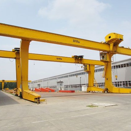 Рельс установил двойной кран на козлах прогона вагонетки 50t Голиафа одиночный