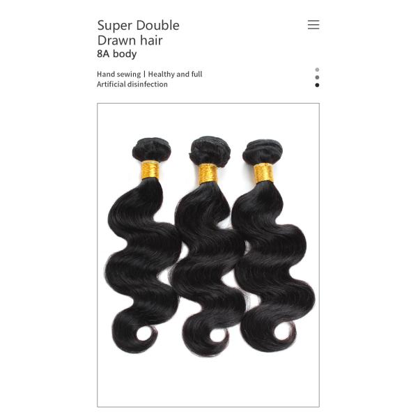 Body 8A 24 26 28 Inch Bundles Body Wave Human Hair Bundles 100g