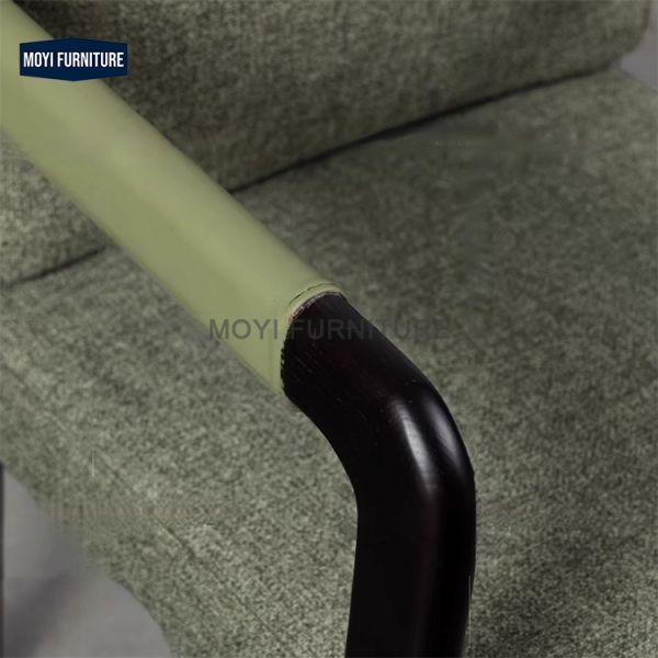 Modern Nordic Style Solid Wood Dining Chair with Armrests Comfortable Soft Cushion for Hotel Restaurant Outdoor or Indoor Use
