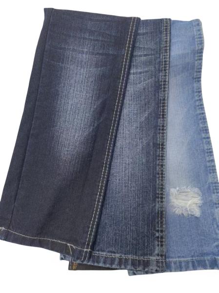 Tejido vaquero de algodón poliéster de 13 oz, color índigo oscuro JSD3364