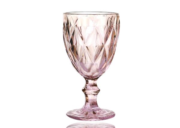 SGS Solid Colored Crystal Wine Goblet , Solid Amber 9 Oz Wine Glasses