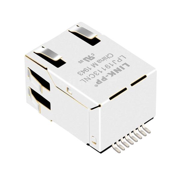 LPJ19113CNL China SMT RJ45 Jack Suppliers 10/100 Base-T Without LED Tab Down