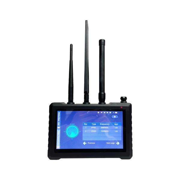 1.5km 70MHz-6.2GHz Detector de drones de banda completa 500MHz-6GHz FPV