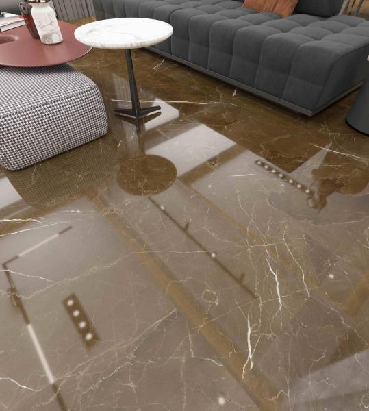 Telhas de porcelana com textura de mármore moderno para pisos duráveis