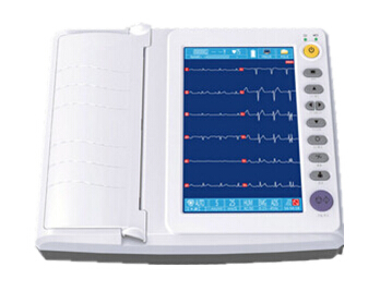 10 режим записи 3ch+++ системы мониторинга экрана касания ECG дюйма 6ch 6ch+ 12ch