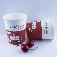 Logo Imprimé 12 oz tasses ondulées couvertes à emporter contenant du papier café boisson