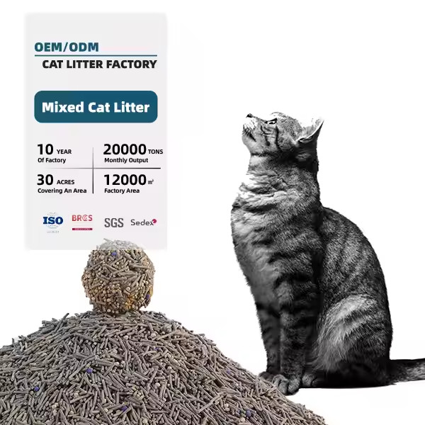 Bentonite & Tofu Cat Litter Healthy Coffee Mixed Cat Litter Deodorization