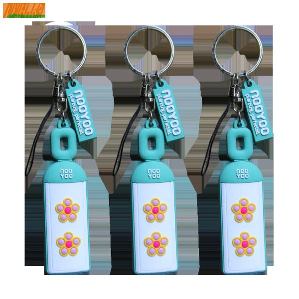 PMS PVC Single Sided Keychain Cartoon Pendant 8mm Thickness Versatile