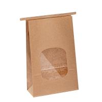 Sacos de papel biodegradáveis de Brown sem punhos Compostable para o feijão de café