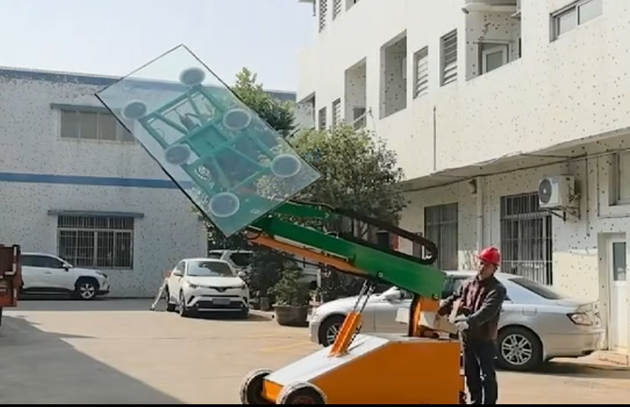 Hydraulic / Electric Vacuum Suction Cup Glass Lifter 500kg Load Capacity